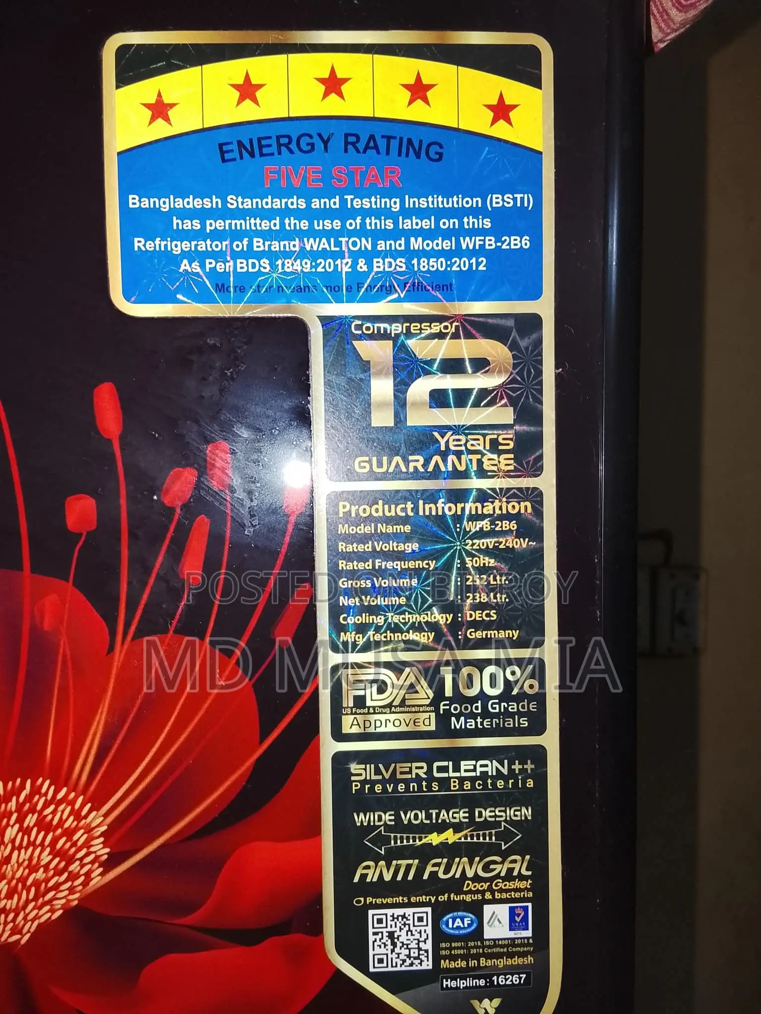 Refrigerator for Sale