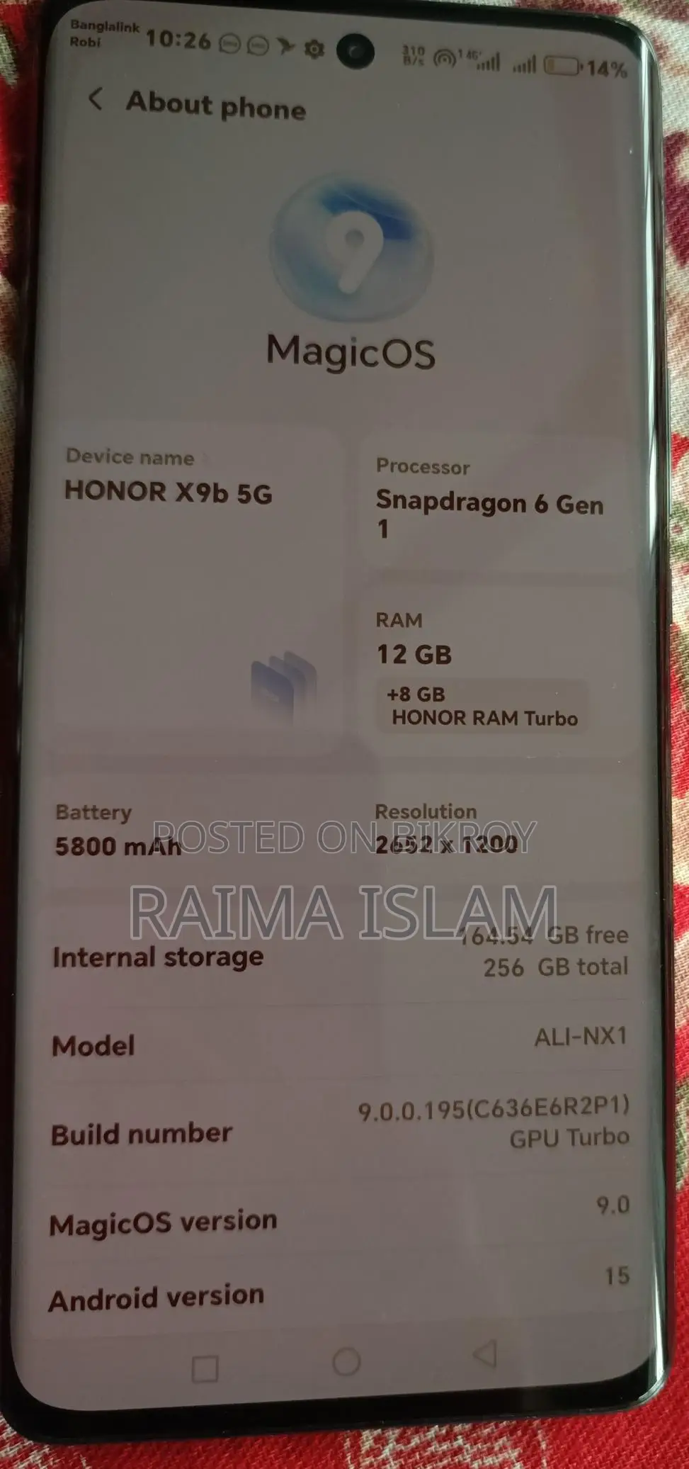 Honor X9b 5G (Used)
