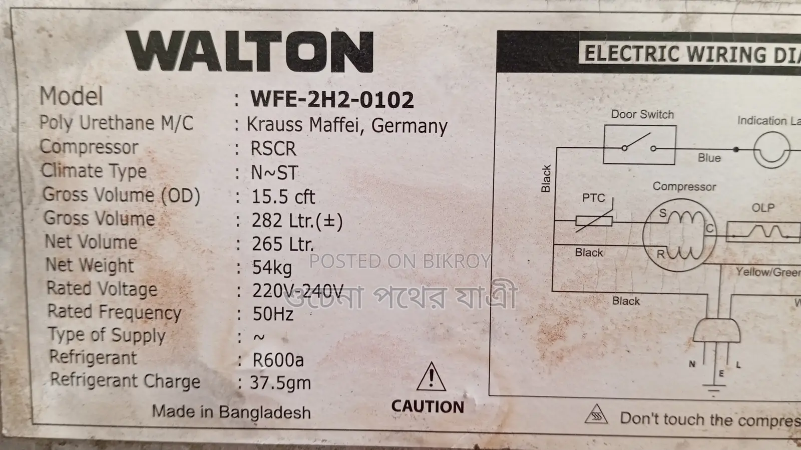Walton Fridge for Sale
