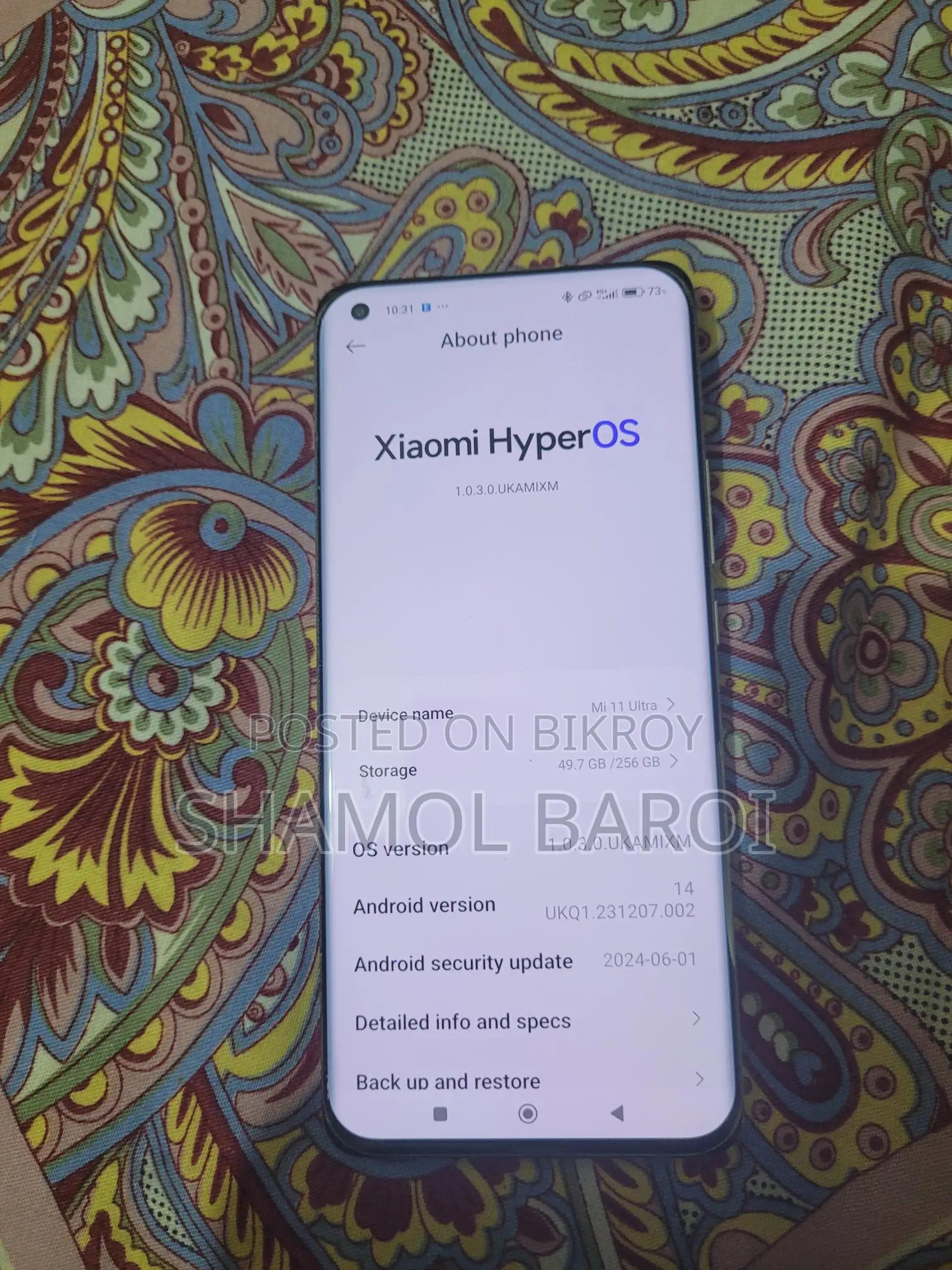 Xiaomi mi 11 ultra . (Used)