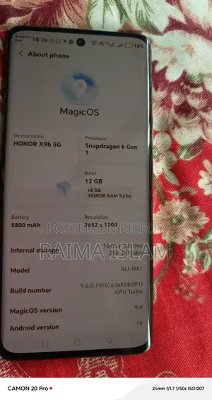 Honor X9b 5G . (Used)