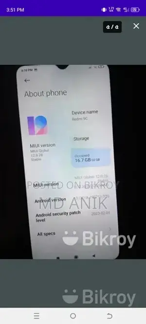 Xiaomi Redmi 9C (Used)
