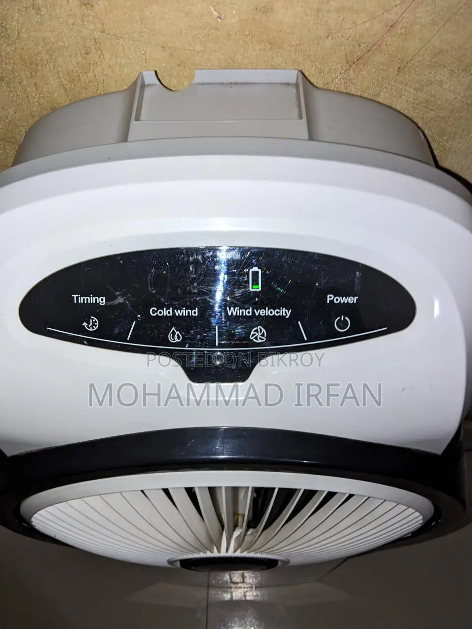 নোভা এয়ার কুলার রিচার্জেবল ফ্যান মডেল:-NV-925