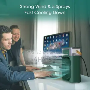 Air Cooling USB Fan with LED Night Light