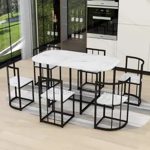 Iron Dining Table & Chair - 62