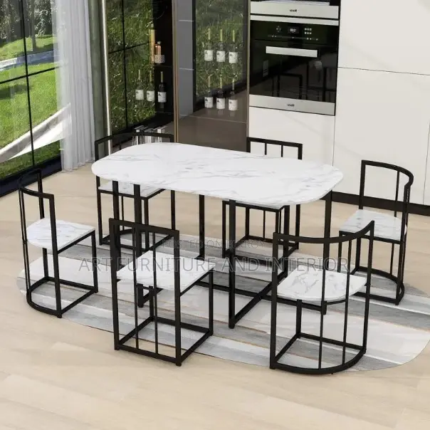 Iron Dining Table & Chair - 62