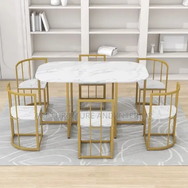 Iron Dining Table & Chair - 62