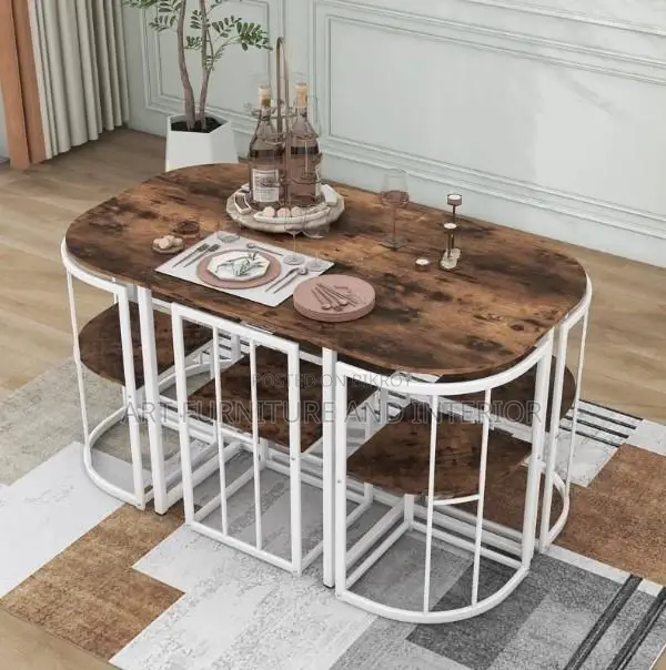 Iron Dining Table & Chair - 62