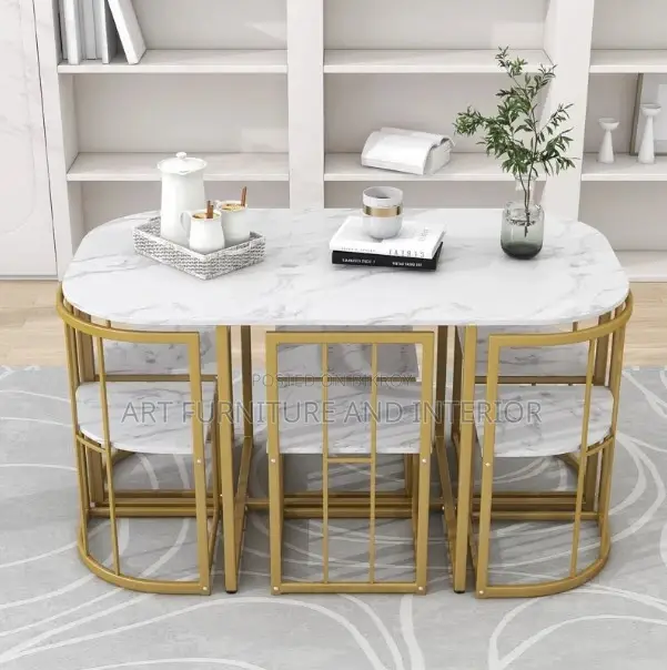 Iron Dining Table & Chair - 62