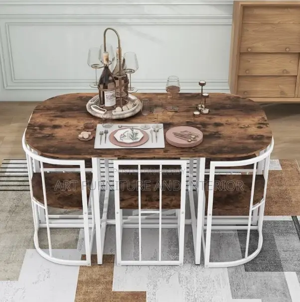 Iron Dining Table & Chair - 62