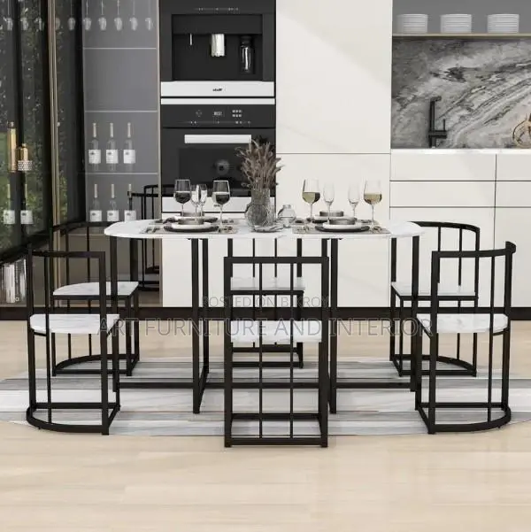 Iron Dining Table & Chair - 62