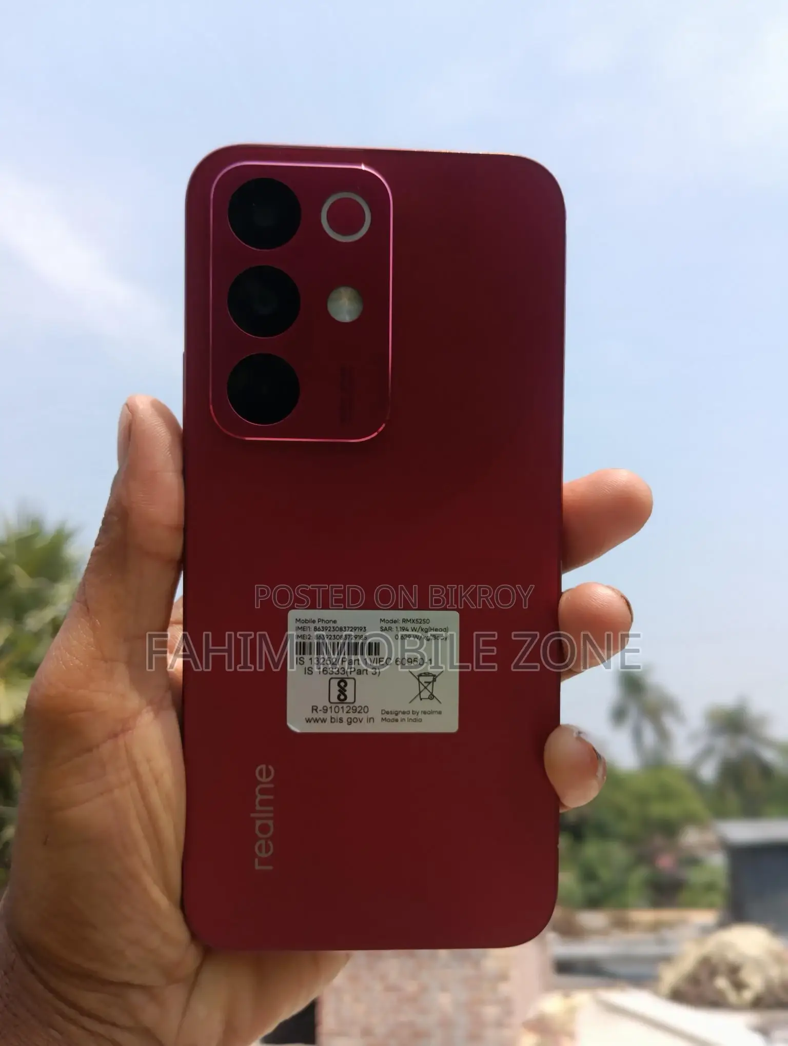 Realme 15x 5g 6+8/128 gb (Used)