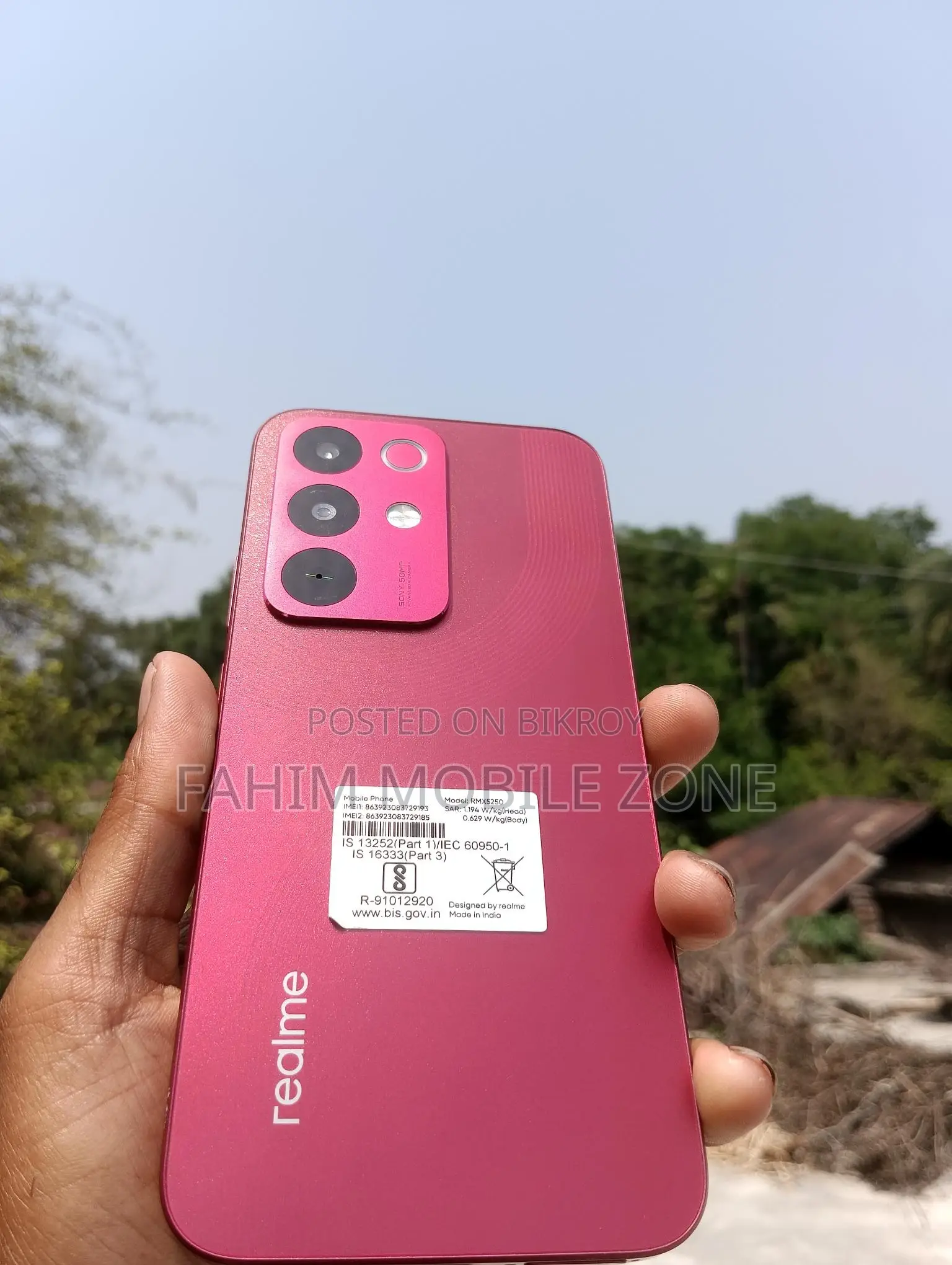 Realme 15x 5g 6+8/128 gb (Used)