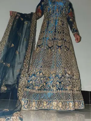 Heavy Embroidery Anarkali Party Dress with Dupatta (Used / Almost New)