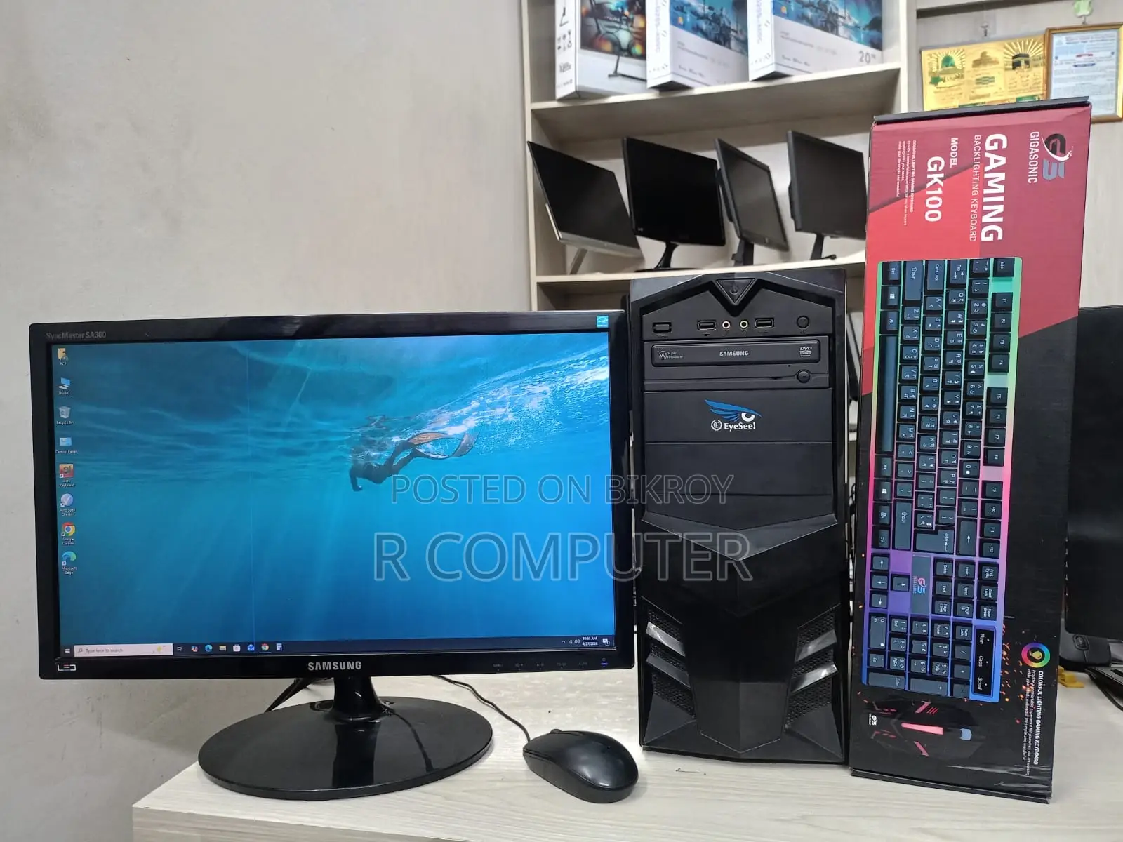 Intel Core i3 3rd Gen Full Set_4GB RAM_120GB SSD, 19" Samsung Monitor