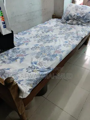 Teak Wood Bed with Mattress for Sale