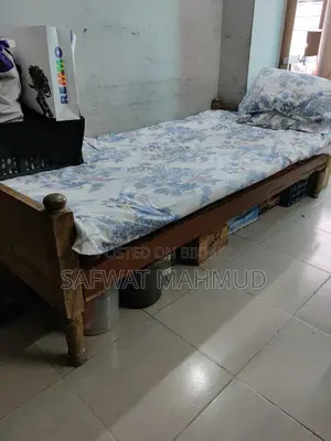 Teak Wood Bed with Mattress for Sale