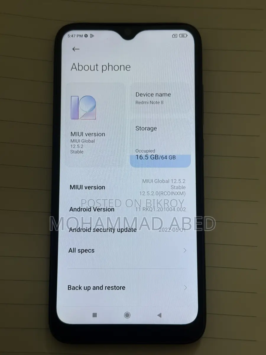 Xiaomi Redmi Note 8 (Used)
