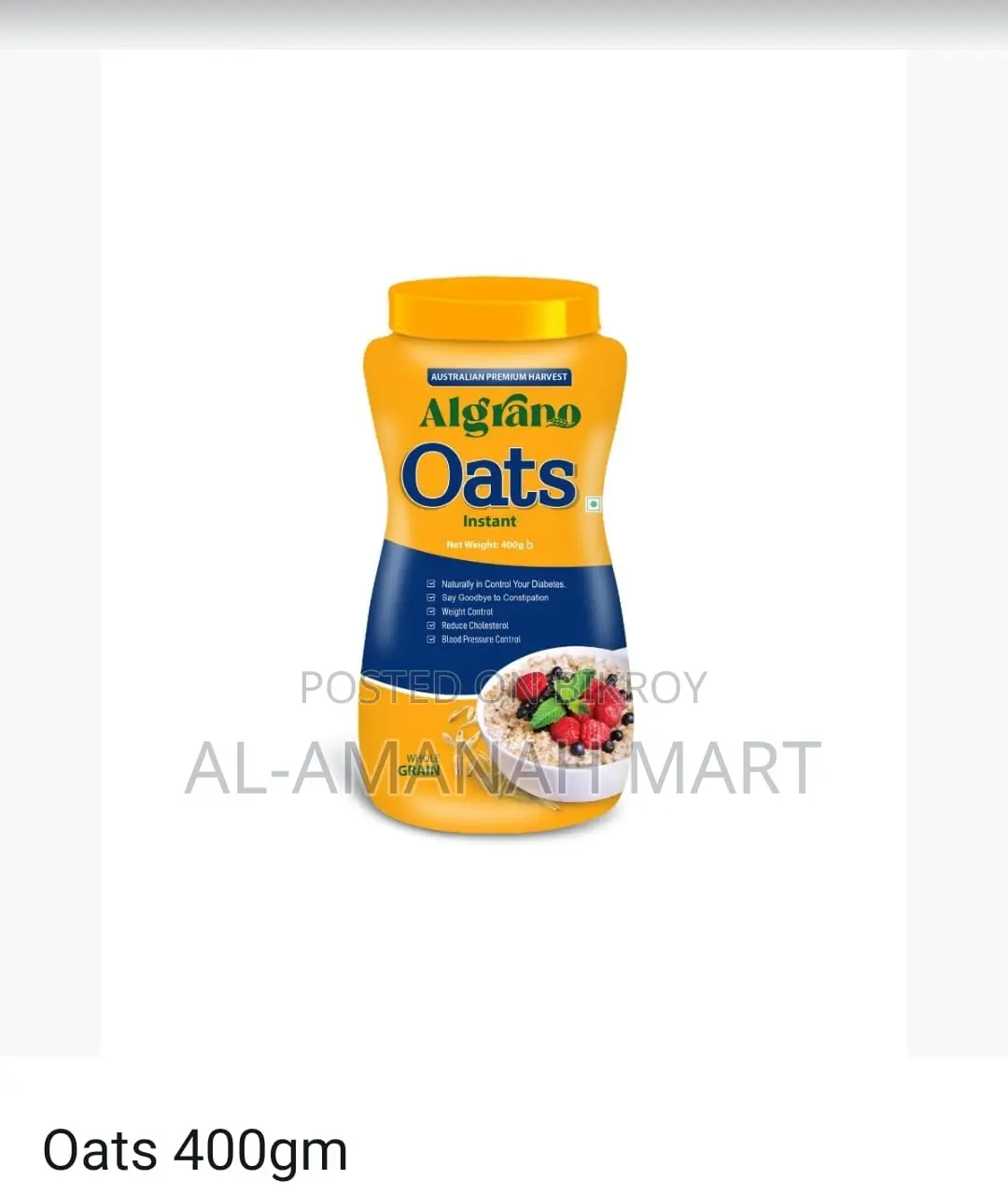 Algrano Instant Oats 400gm