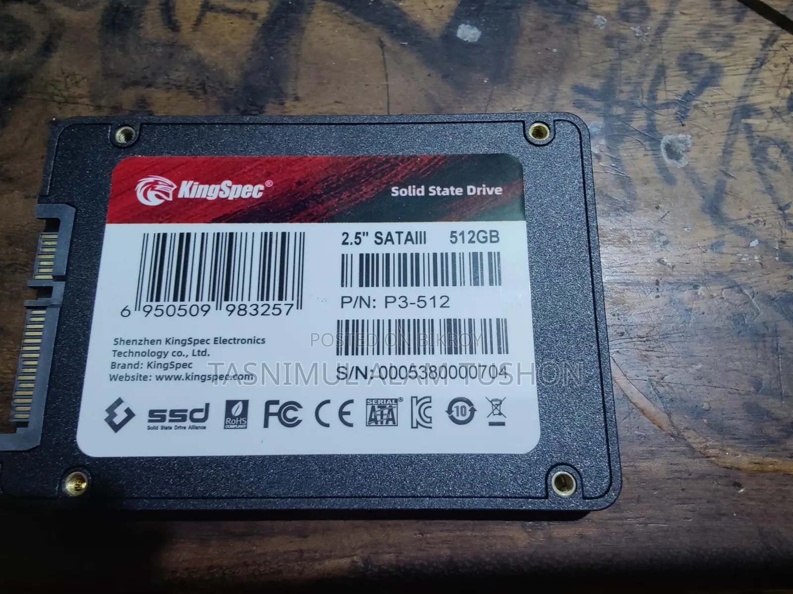 King Spec 512 GB SATA SSD