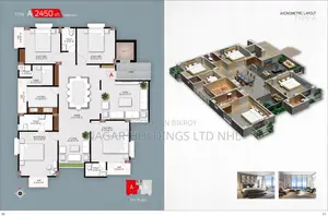 South Facing 2450 Sft Apartment sales at Bashundhara , J -Block, Dhaka