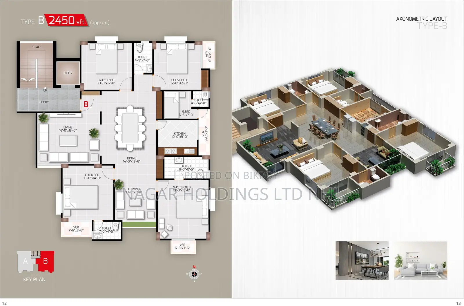 South Facing 2450 Sft Apartment sales at Bashundhara , J -Block, Dhaka