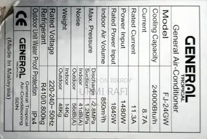 General 2 Ton Non-Inverter AC - Full Fresh