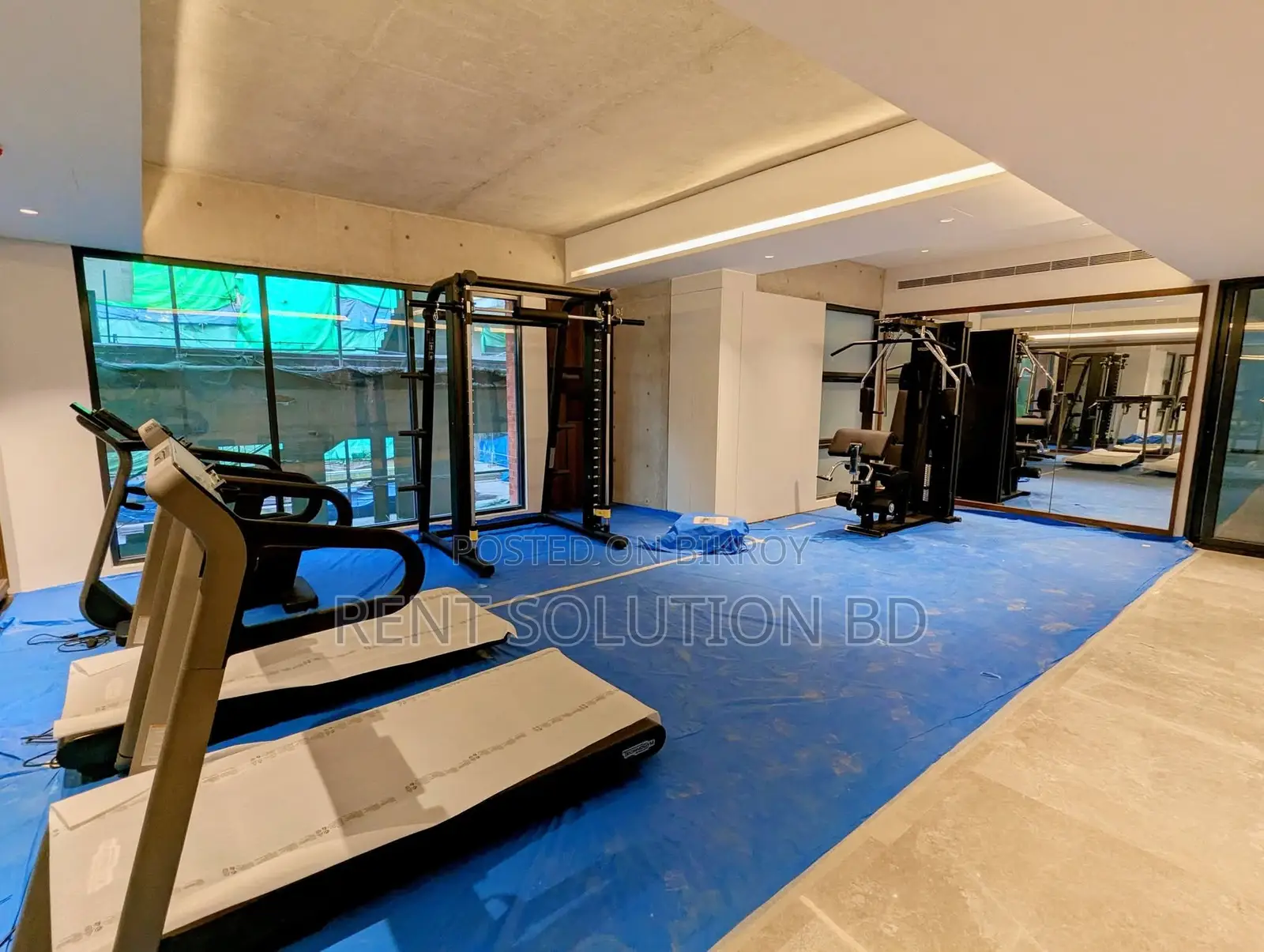 Gym swimming new luxury apartment