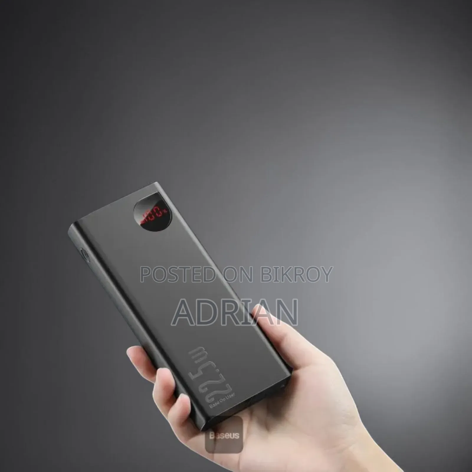 Baseus Adaman 20000mAh 22.5W Metal Power Bank with Digital Display