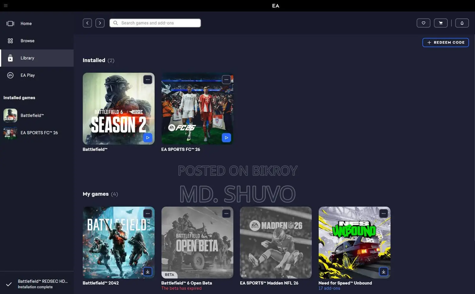 EA Account for Sale