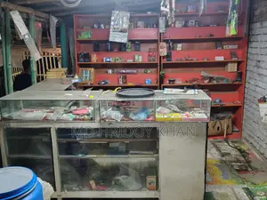 দোকানে মালামাল সহ র‍্যাক বিক্রয় হবে