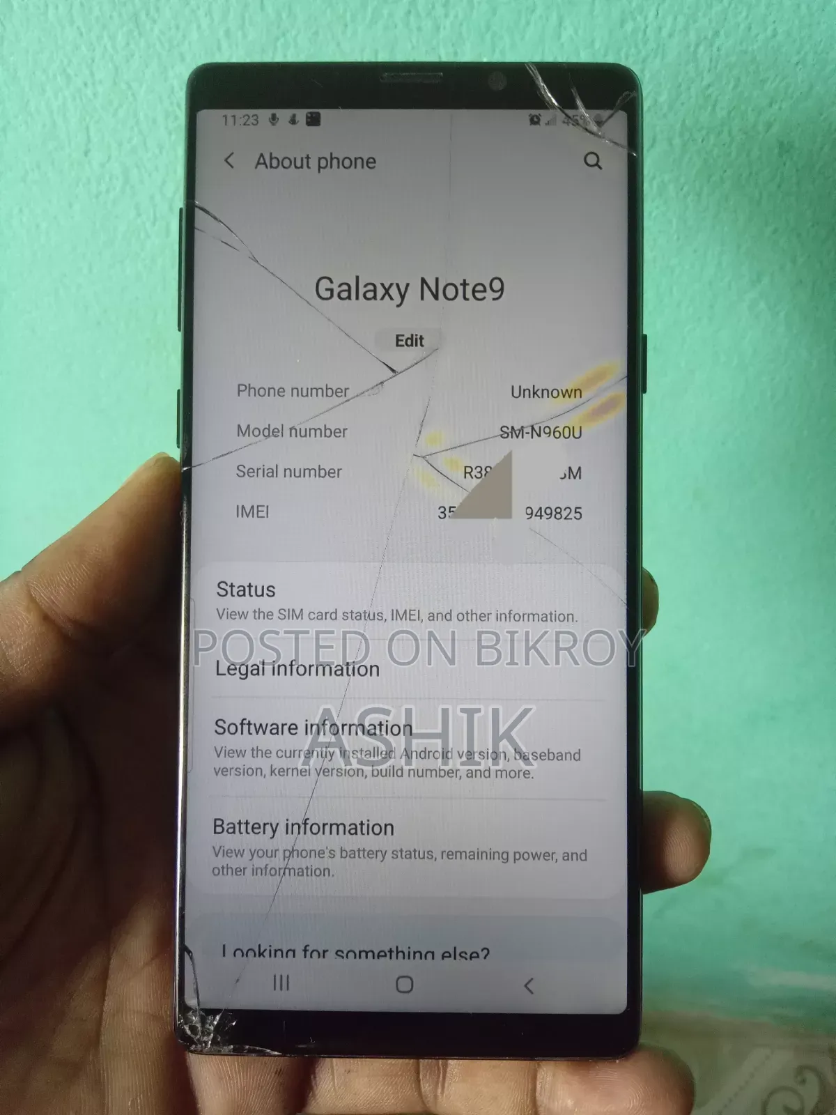 Samsung Galaxy Note 9 128 GB Black