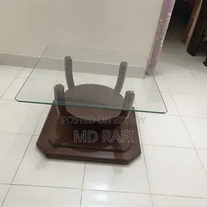 Hatil Center Table (pelican-125, with Glass)