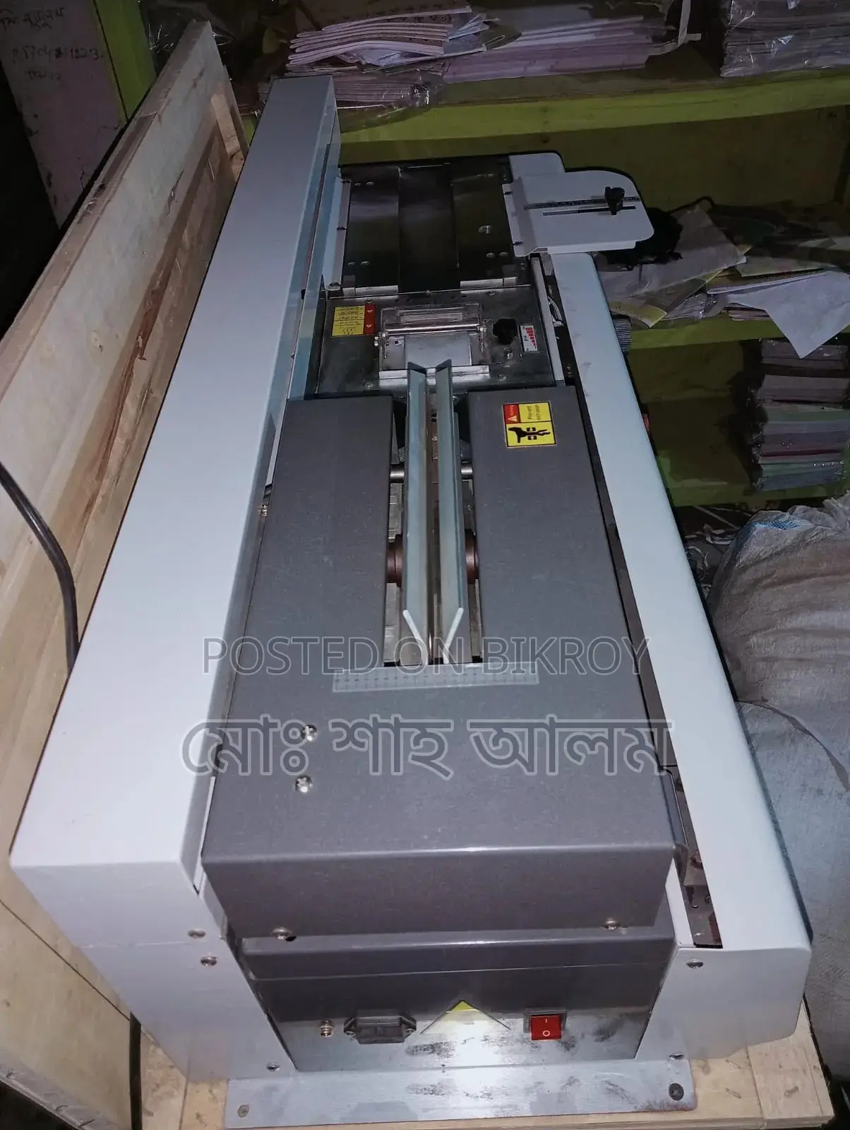 Automatic Glue Binding Machine for Notebook Production.