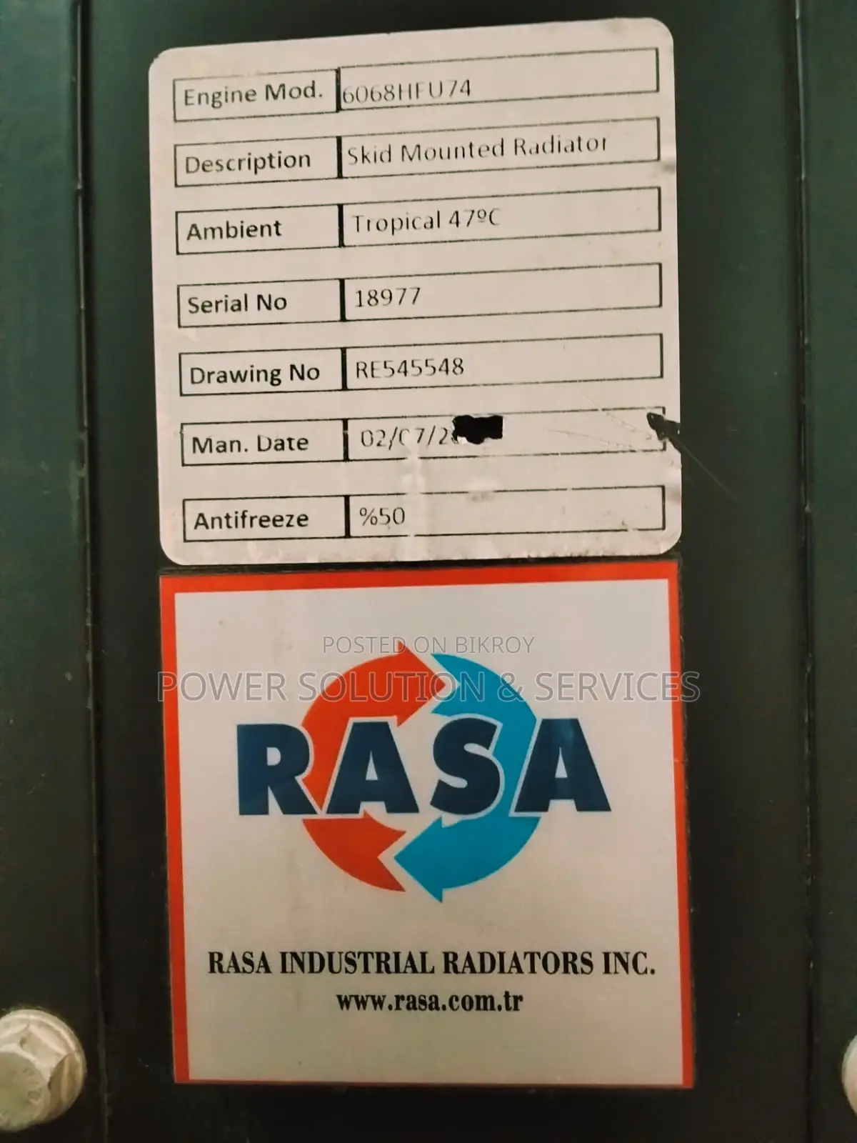 Generator For Sale