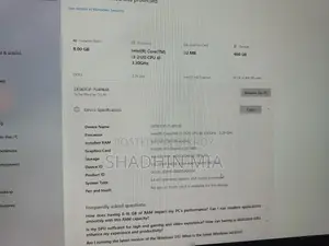 Computer full setup Ram-8GB core i3 / monitor 22" boder less