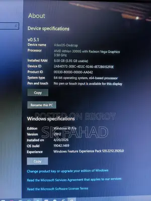 Computer desktop