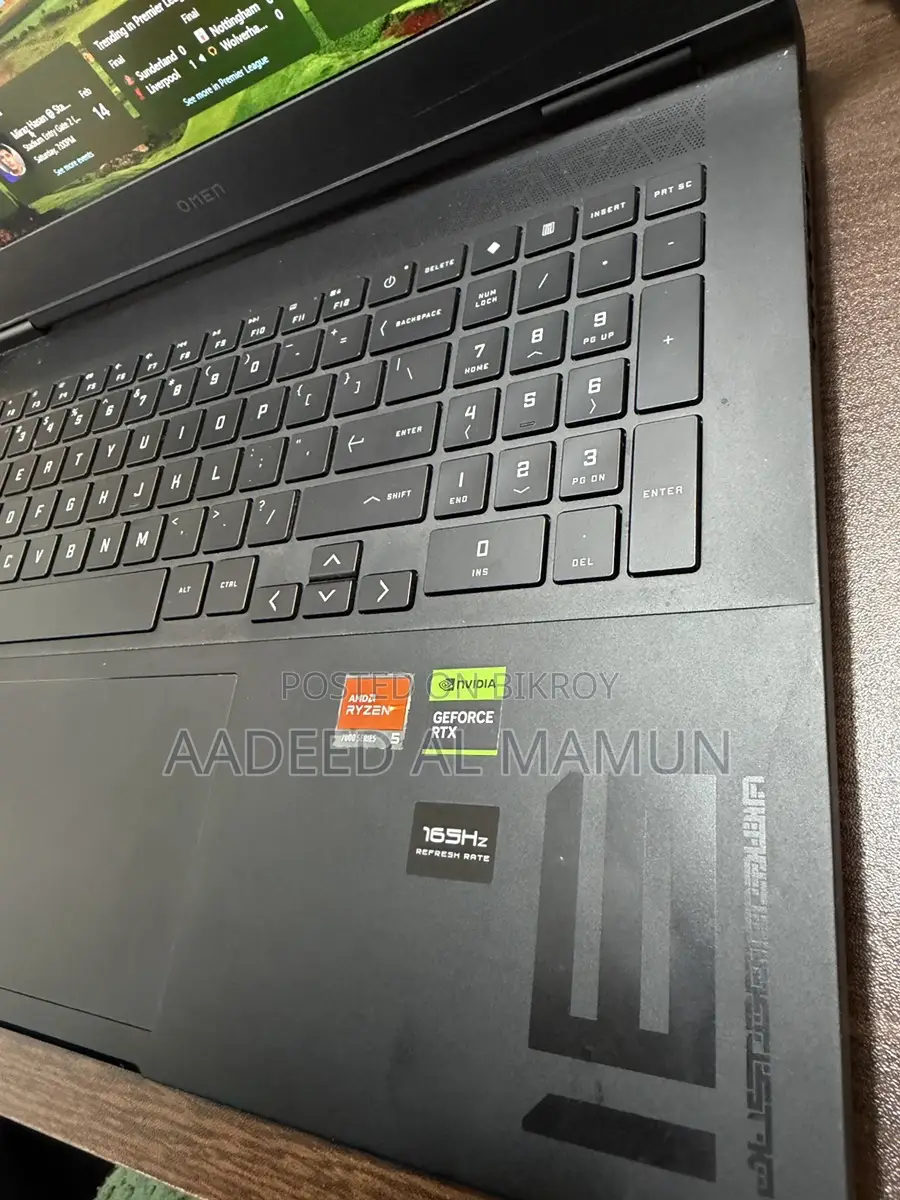 HP OMEN 16-xf0066AX gaming laptop with box.