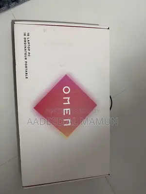 HP OMEN 16-xf0066AX gaming laptop with box.