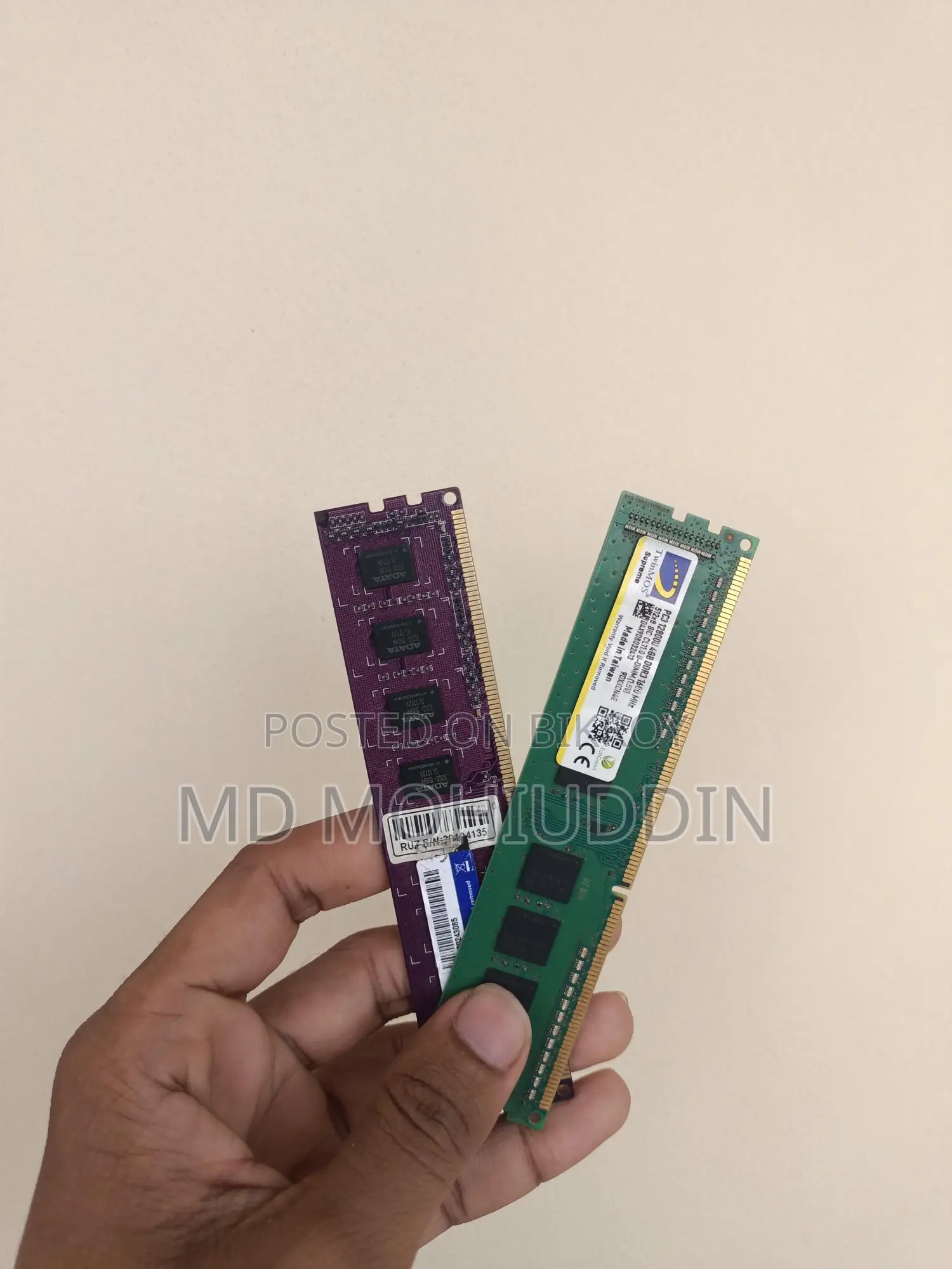 Ddr3 RAM 4×2=8gb