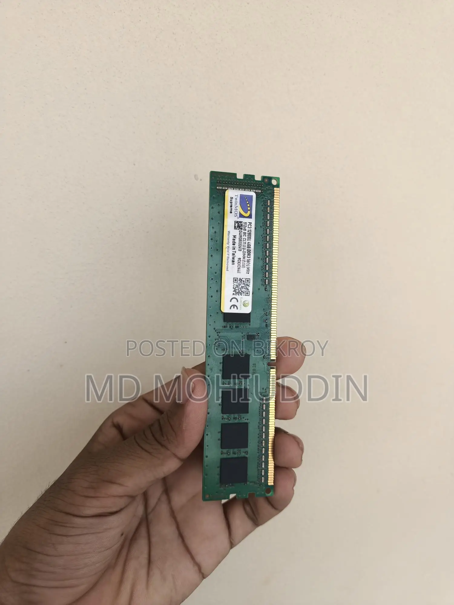 Ddr3 RAM 4×2=8gb
