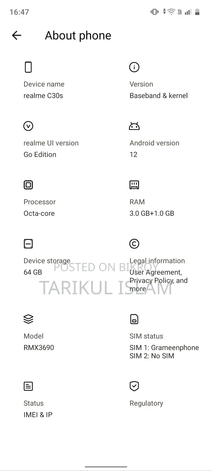 Realme C30 (Used)