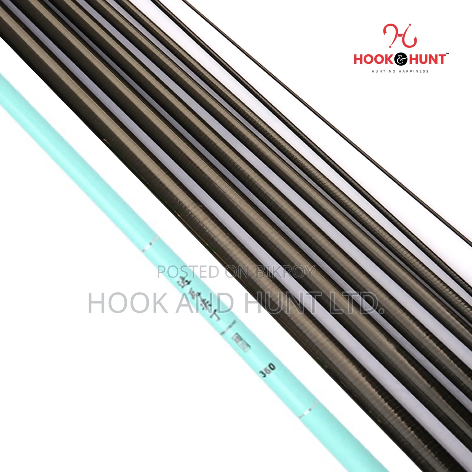Sky Blue Carbon Stream Rod 300–450cm: Ultra-Light & Sensitive