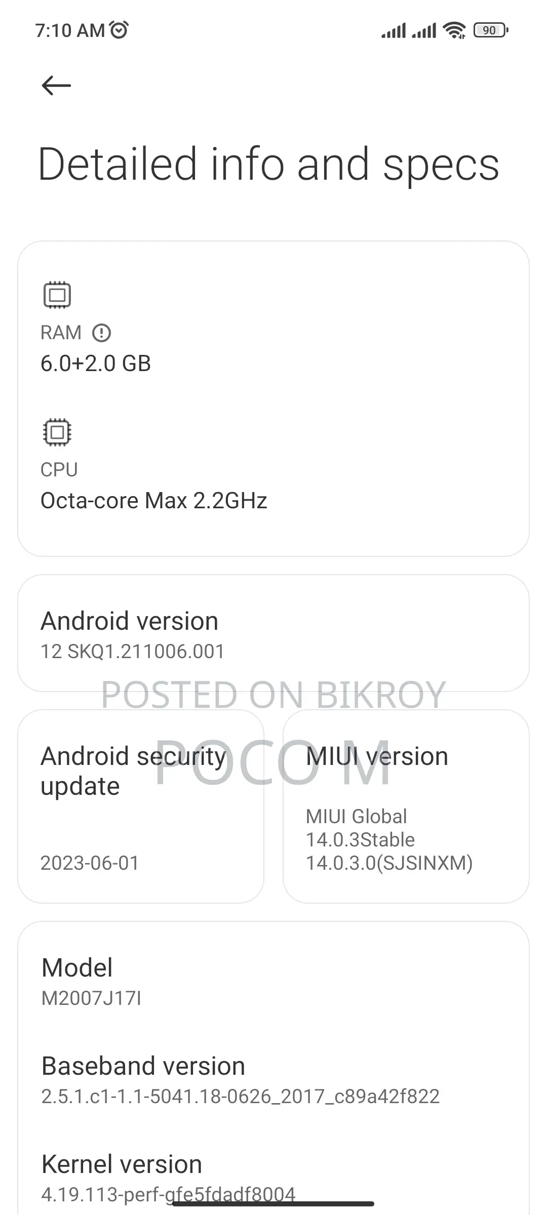 Xiaomi 10i 5g 6/128 (ব্যবহৃত)