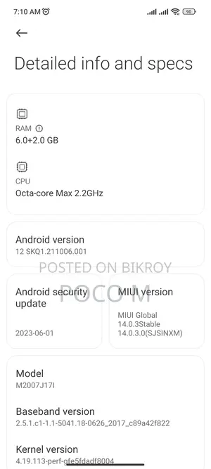 Xiaomi 10i 5g 6/128 (ব্যবহৃত)