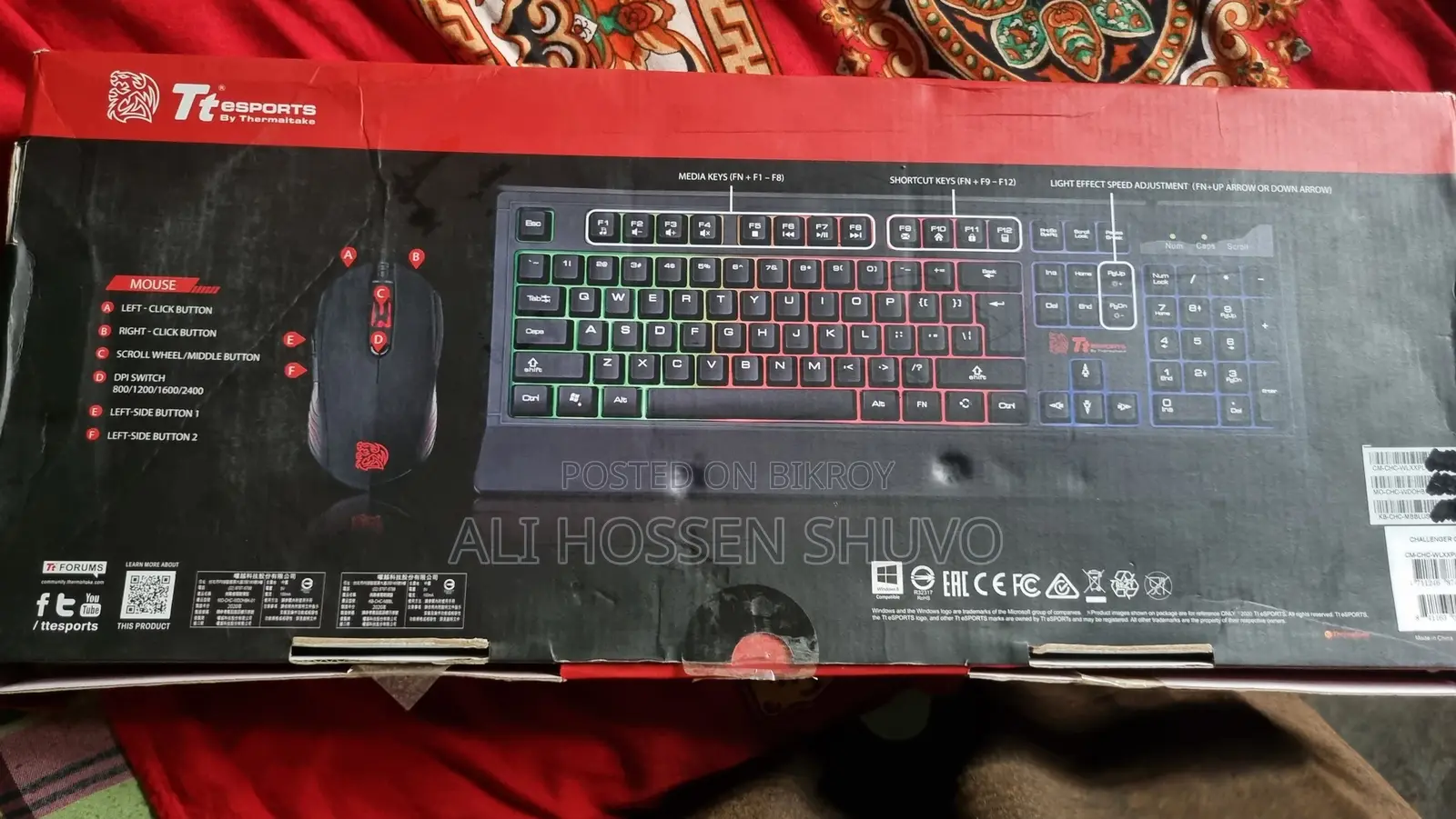 Tt Esports Challenger Gaming Keyboard (RGB) – Fresh Condition