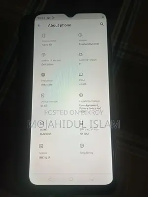 Realme Narzo 50i 4/64 (Used)