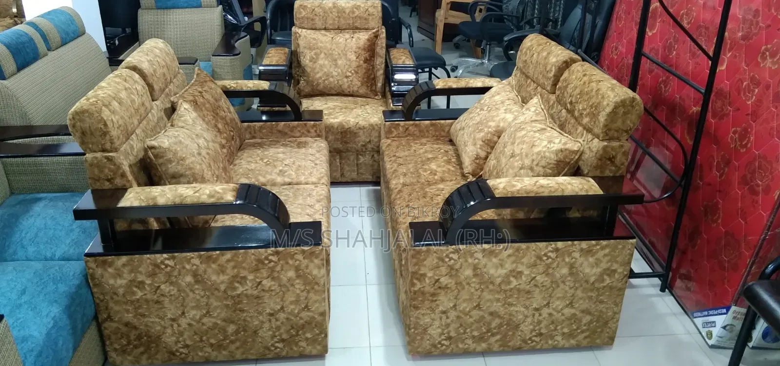 Sofa Set Shutter Armrest
