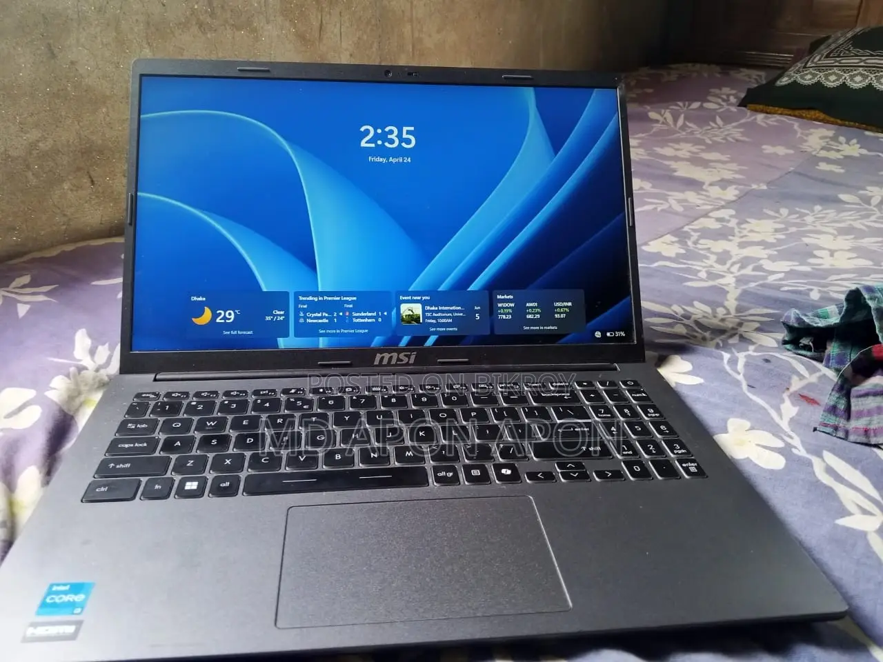 MSI Laptop for sale