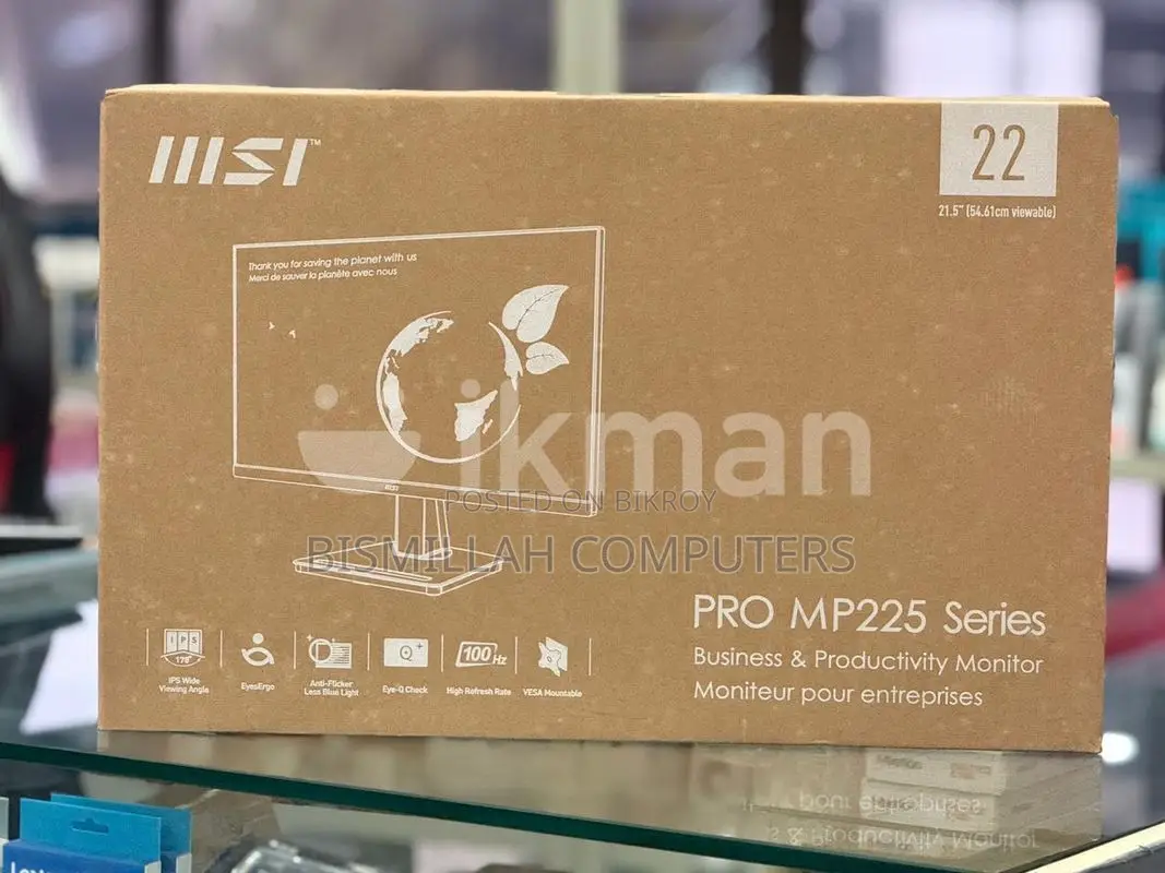 Msi Pro Mp225 100hz Ips Series Monitor New Wholesale